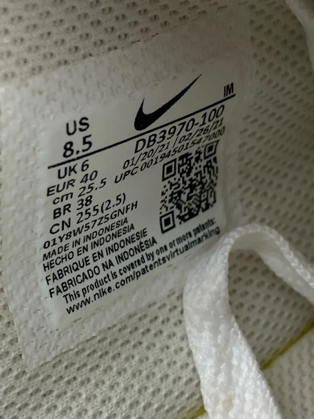 Nike Court Legacy Mule White Slip On Canvas Shoe DB3970-100 Women’s Size 8.5 - Picture 10 of 10